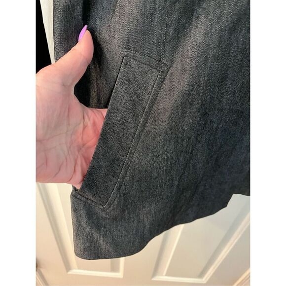 Sandro Sportswear Gray Denim Look Jacket sz S EUC - Picture 4 of 7